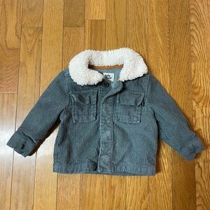 OshKosh B’Gosh baby Corduroy Jacket with White Sherpa Collar 6 month